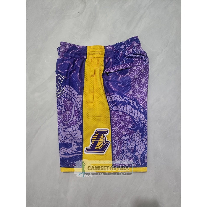 Pantalone Los Angeles Lakers Asian Heritage Just Don Violeta